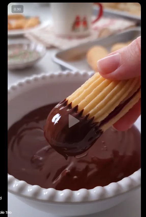 Postre navideño preparado por una estudiante
