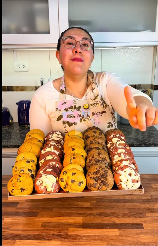 Postre navideño preparado por una estudiante