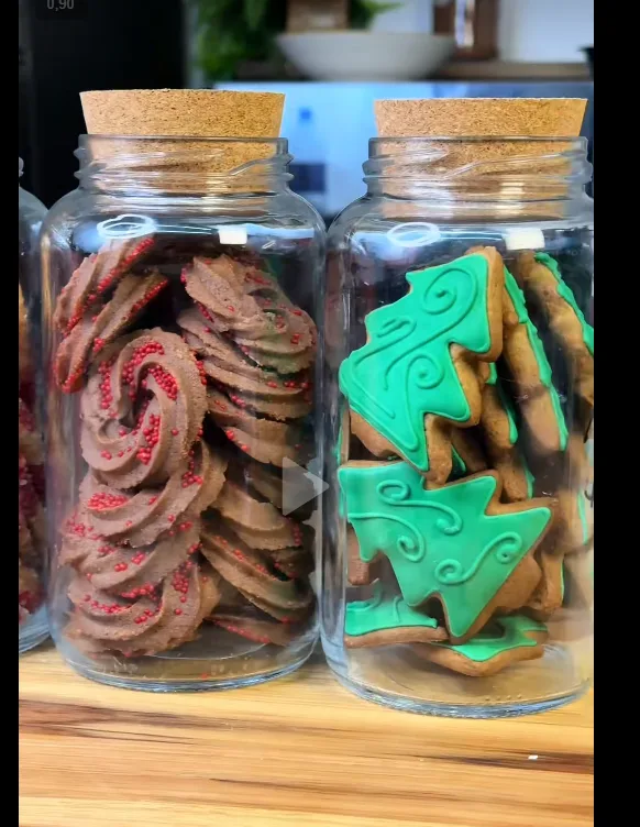 Postre navideño preparado por una estudiante